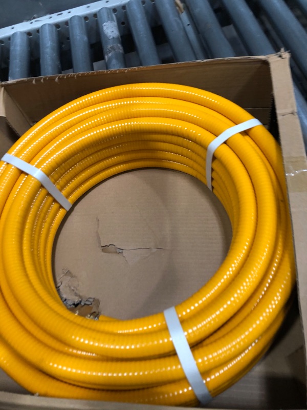 Photo 1 of CSST 3/4" Gas Line 70ft Corrugated Stainless Steel Tubing Flexible Gas Line 3/4 Inch Natural Gas Hose Pipe Kit with 2 Male Adapter Fittings