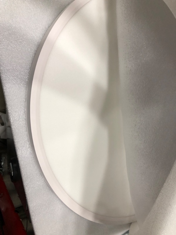 Photo 1 of MOONSEA 56W Dimmable LED Flush Mount Ceiling Light, 24 Inch Large Modern Round Ceiling Light with Remote Control, 3000K-6500K Selectable, Super Slim Flat Panel Lights for Kitchen Dining Room