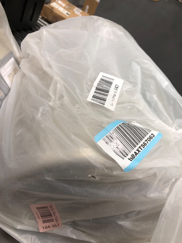 Photo 1 of 24-25 Lbs Stainless Steel Large Dog Food Storage Container with Airtight Wooden Lid to Keep Fresh, Metal Dog Food Containers with Ceramic Bone Handle, Easy Clean Dog Food Bin, Cat Food Container Jar