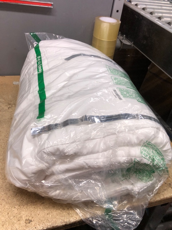 Photo 1 of (BAGGED) Bedsure Comforter Duvet Insert - Quilted Comforters King Size, All Season Duvet, GentleSoft™ Down Alternative Bedding, with 8 Tabs, Gifts for Women/Men, White, King 90 x 102 Inches