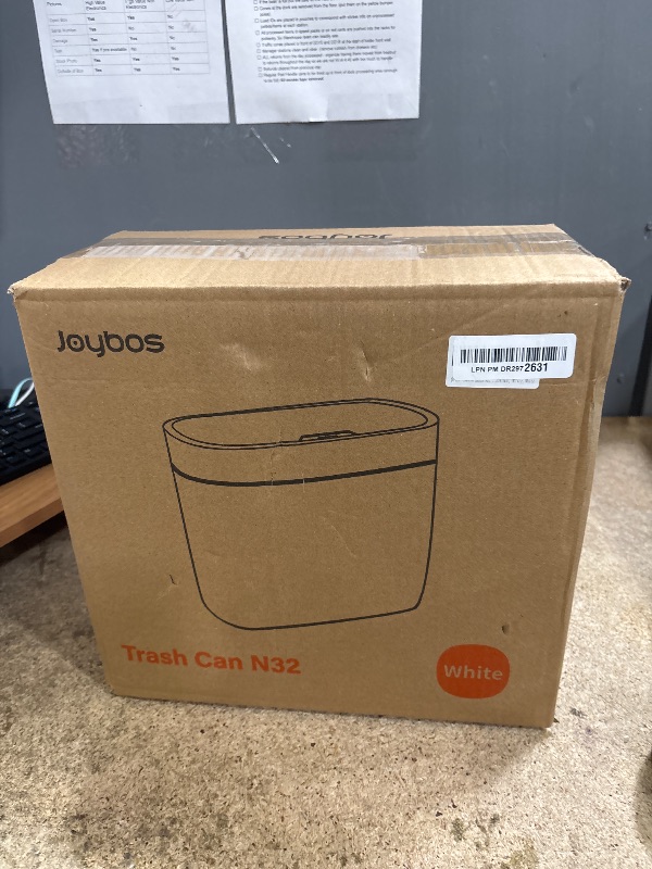 Photo 1 of funest Bathroom Motion Sensor Trash can with Lid 3 Gallon Automatic Garbage Can, 10 L Slim Plastic Smart Trash Can, Waterproof Trash Bin for Bedroom, Toilet, Kitchen, Office, Rv, White