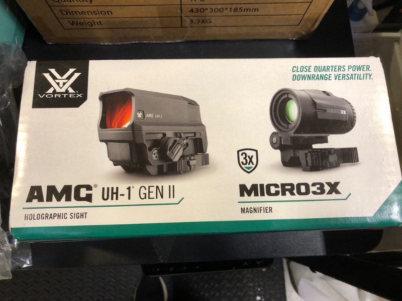 Photo 2 of Vortex Optics AMG UH-1 Gen II Holographic Sight & Micro 3X Red Dot Sight Magnifier