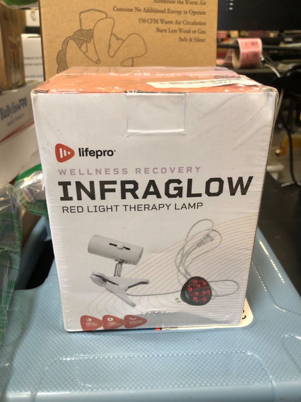 Photo 2 of LifePro InfraGlow NIR & Red Light Therapy Lamp - Infrared Red Light Therapy Bulb with 18 LEDs & Clip-On Lamp - at-Home Red Light Therapy for Body, Chronic Pain Relief, Skin Wellness, & Recovery