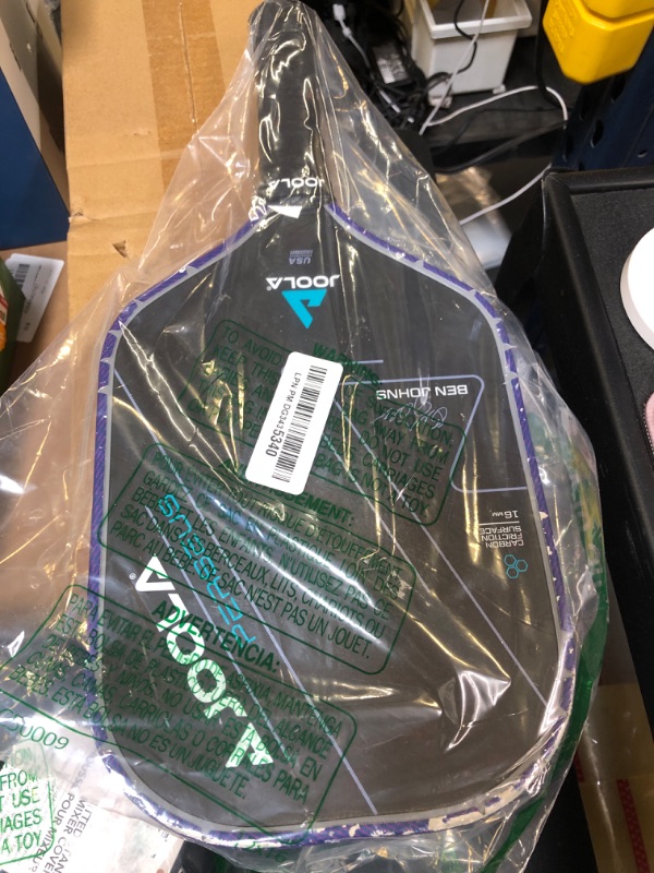 Photo 2 of JOOLA Ben Johns Perseus Pickleball Paddle with Charged Surface Technology for Increased Power & Feel - Fully Encased Carbon Fiber w/Larger Sweet Spot - USAPA Approved. 16mm Core