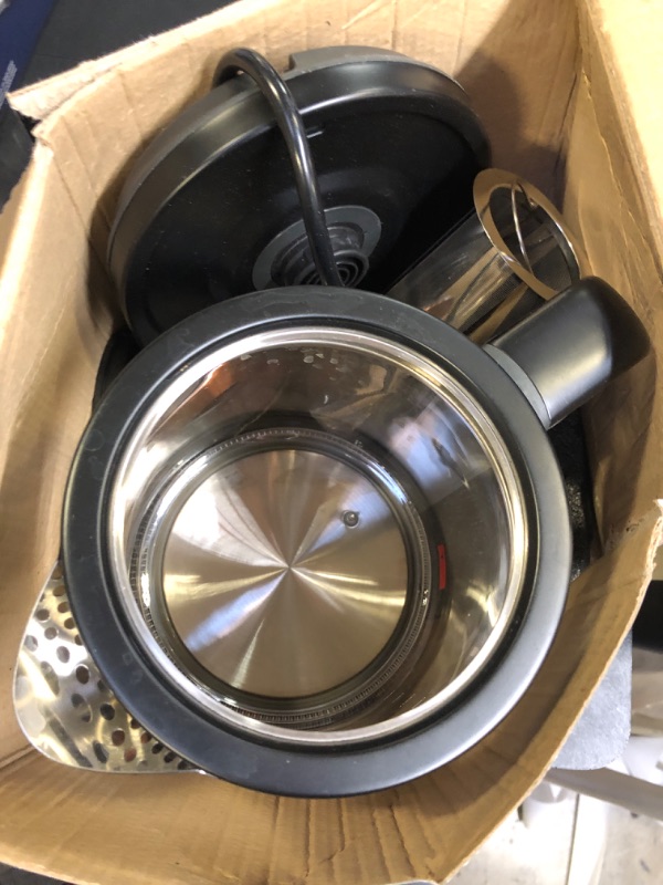 Photo 1 of Vianté Electric Kettle With Tea Infuser For Loose Leaf Tea. Hot Tea Maker With Temperature Control And Automatic Shut Off. Tea Kettle With Brewing Programs. 1.5 Liters Capacity | Black Color