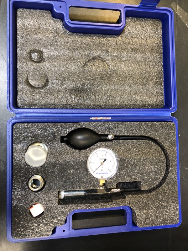 Photo 1 of MEASUREMAN Low Pressure Gas Test Kit: Gas Line Pressure Test Kit, Gas, 0 to 5 psi, 1/2 in NPT Female