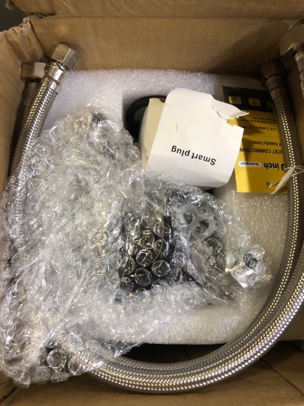 Photo 1 of Moonshan Instant Hot Water Recirculating Pump with Stainless Steel Sensor Valve 20-inch PEX Supply Lines Water Circulator Pump with Smart Plug for Tank Water Heaters 3-Speed Control Extremely Quite