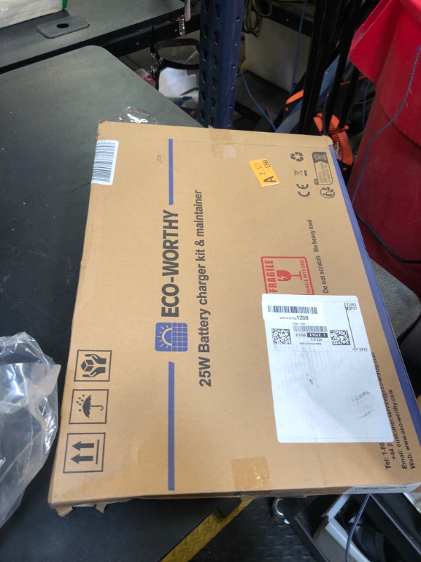 Photo 1 of ECO-WORTHY 25 Watts 12V Off Grid Solar Panel SAE Connector Kit: Waterproof 25W Solar Panel + Adjustable Mount Bracket + SAE Connection Cable +10A Charge Controller for Car RV Marine Boat 12V Battery