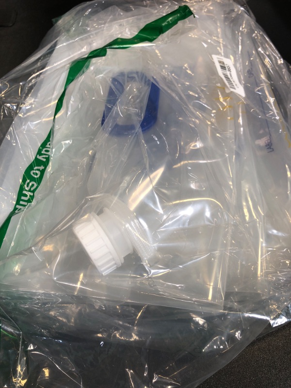 Photo 1 of WaterStorageCube Premium Collapsible Water Container Bag, BPA Free Food Grade Clear Plastic Storage Jug for Camping Hiking Backpack Emergency, No-Leak Freezable Foldable Water Bottle