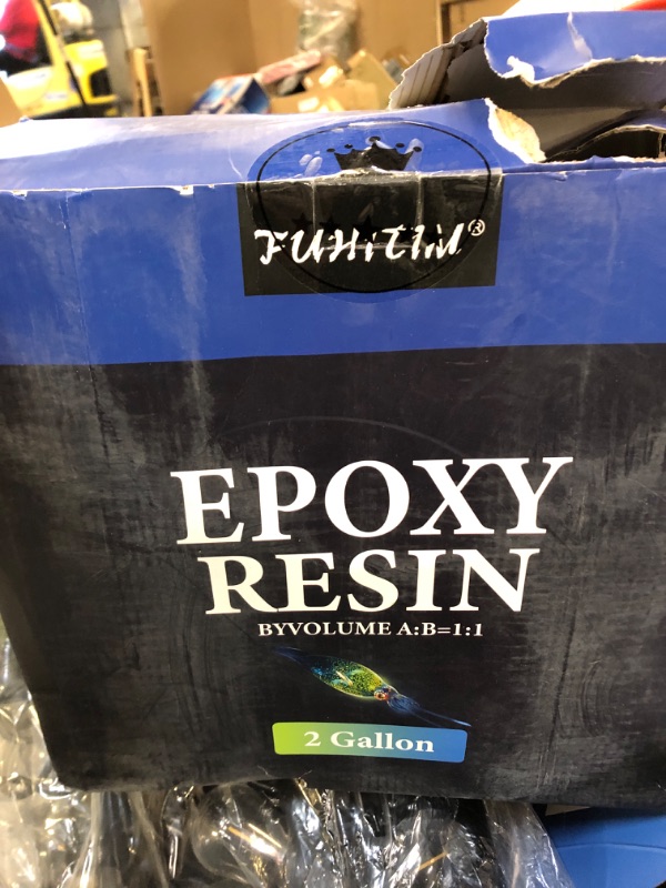 Photo 2 of Epoxy Resin 2 Gallon - Crystal Clear Epoxy Resin Kit - Self-Leveling, High-Glossy, No Yellowing, No Bubbles Casting Resin Perfect for Crafts, Table Tops, DIY 1:1 Ratio