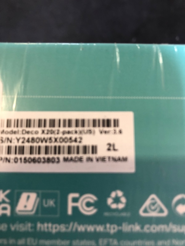 Photo 3 of TP-Link Deco WiFi 6 Mesh WiFi System(Deco X20) - Covers up to 4000 Sq.Ft. , Replaces Wireless Internet Routers and Extenders, 2-Pack