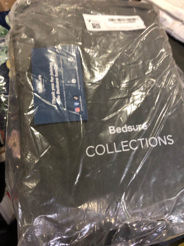 Photo 1 of Bedsure Cotton Duvet Cover King - 100% Cotton Waffle Weave Charcoal Duvet Cover King Size, GentleSoft™ and Breathable Bedding Set for All Season, 3 Pieces, 104"x90"