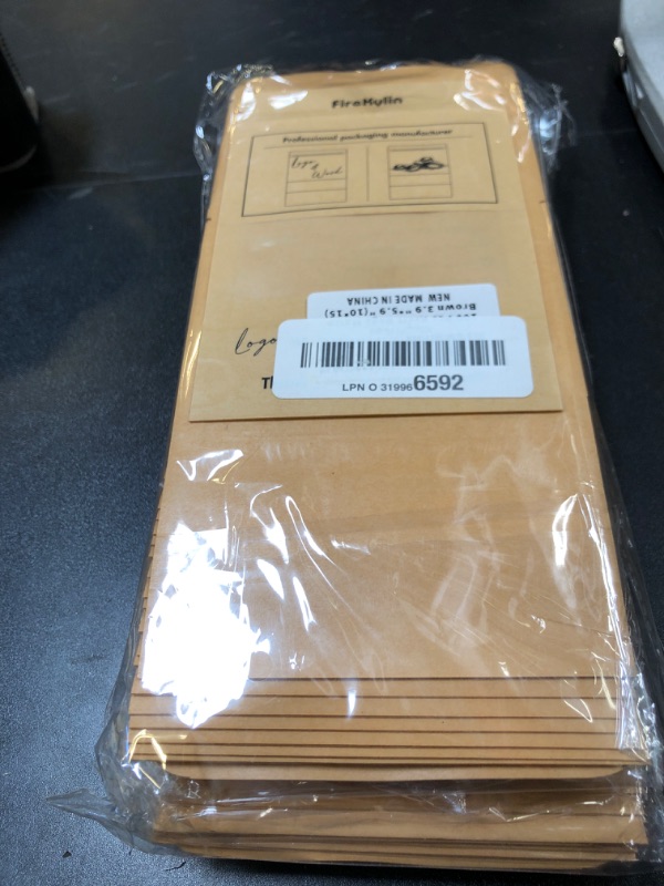 Photo 1 of 100 Pcs Resealable bags,3.9" x 5.9" Stand Up Kraft Paper Bags with Matte Window, Zip Lock Food Storage Bags for Packaging Products, Reusable, Sealable