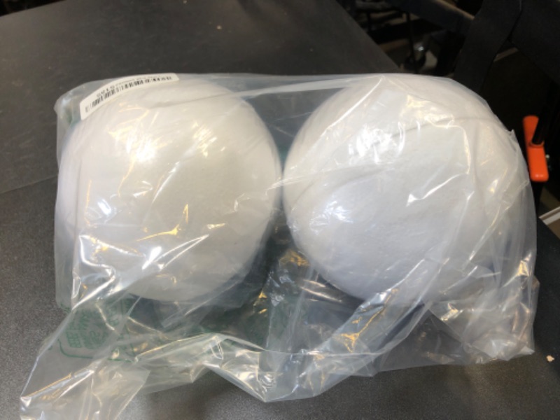Photo 1 of Styrofoam Half Balls 6 Inch,4PC Large White Half Foam Balls for Crafts, DIY Craft Giant Foam Balls for Home and School,Smooth Solid Round Balls (Half styrofoam-6in-4pc) MINOR CUTS/DENTS