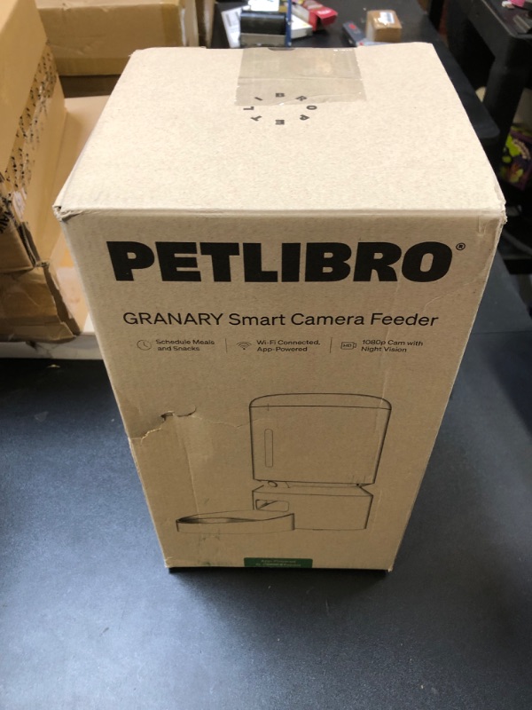 Photo 2 of PETLIBRO Automatic Cat Feeder with Camera, 1080P HD Video with Night Vision, 5G WiFi Pet Feeder with 2-Way Audio, Low Food & Blockage Sensor, Motion & Sound Alerts for Cat & Dog Single Tray