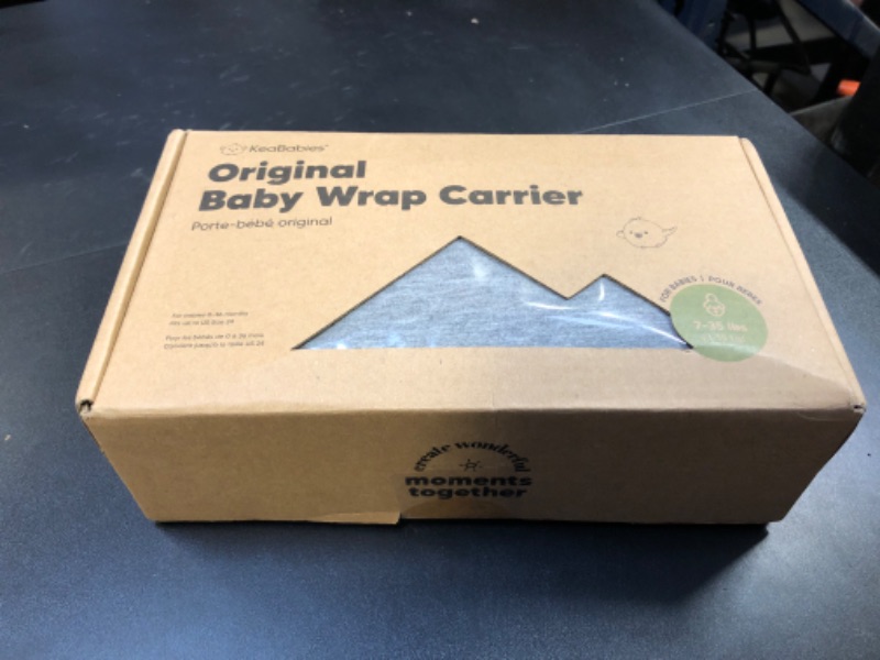 Photo 1 of KeaBabies Baby Wrap Carrier - All in 1 Original Baby Carrier Newborn to Toddler Sling, Easy to Wear, Hands Free Bonding, Lightweight, Breathable Infant Wraps (Classic Gray)