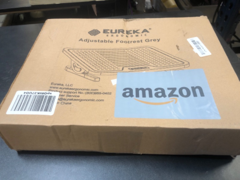 Photo 1 of EUREKA ERGONOMIC Tilt Adjustable Footrest, Foot Rest for Under Desk at Work with Massage Surface, Office Foot Rest Under Desk with 20 Degree Tilt No Locking, Metal Frame