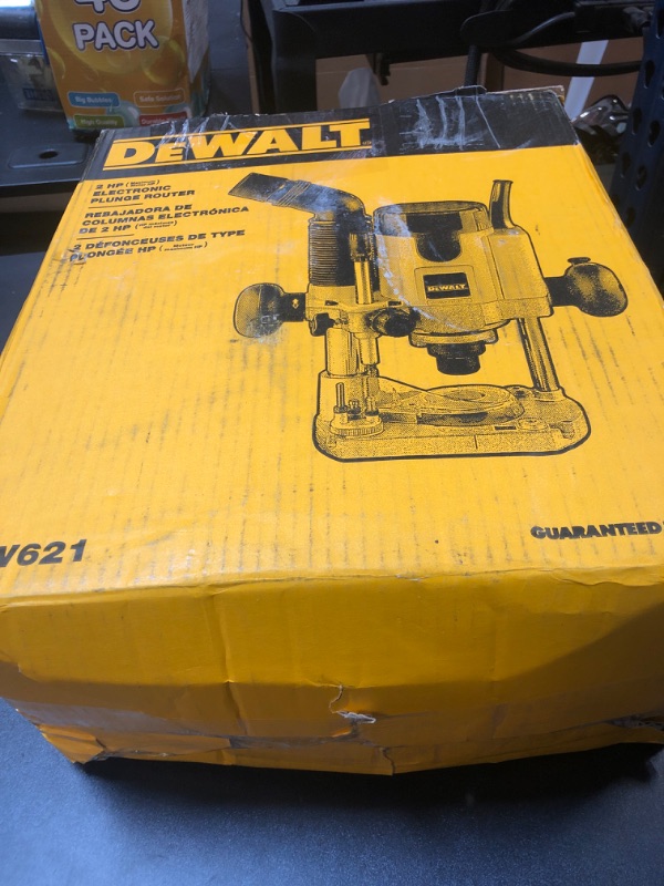 Photo 2 of DEWALT Router, Plunge Base, 10-Amp, 2 HP (DW621)