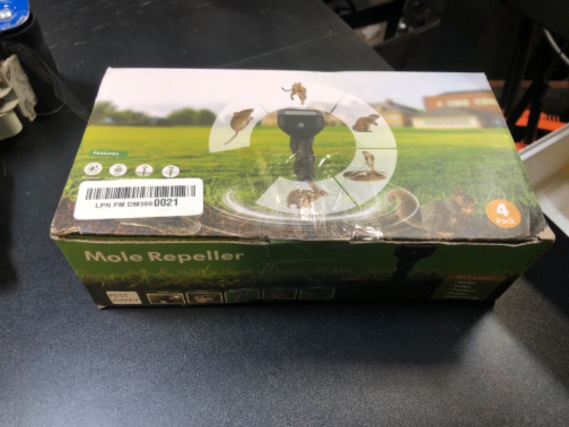 Photo 1 of CIIC Solar-Powered Ultrasonic Mole Repellent, Waterproof Garden Device with 3 Vibration Modes and Spiral Stake Design to Keep Moles, Gophers, Snakes, and Voles Away from Your Lawn and Yard