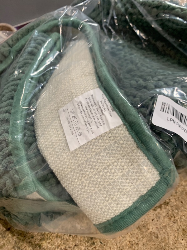 Photo 1 of 2 Piece Bath Rugs for Bathroom Non Slip - Soft Plush Shaggy Mats Floor, Indoor Entryway Extra Soft Chenille Bath Mat Absorbent Bathroom Rug, Bathroom Mat with PVC Bottom, Machine Washable Bath Rugs
