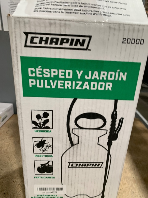 Photo 1 of Chapin 20000 Made in USA 1 -Gallon Lawn and Garden Pump Pressured Sprayer, for Spraying Plants, Garden Watering, Weeds and Pests, Polypropylene, Translucent White