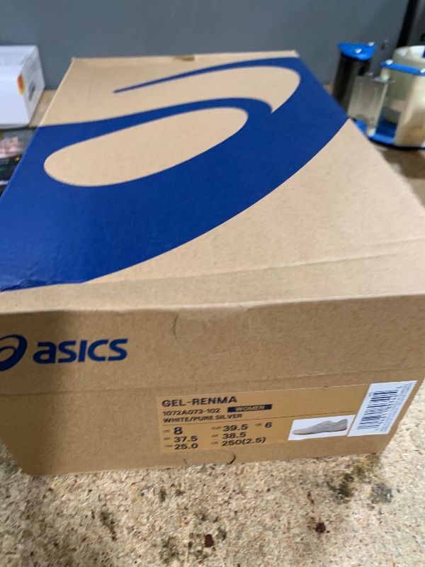 Photo 1 of ASICS Women's Gel-RENMA Indoor Shoe, 6, White/Pure Silver