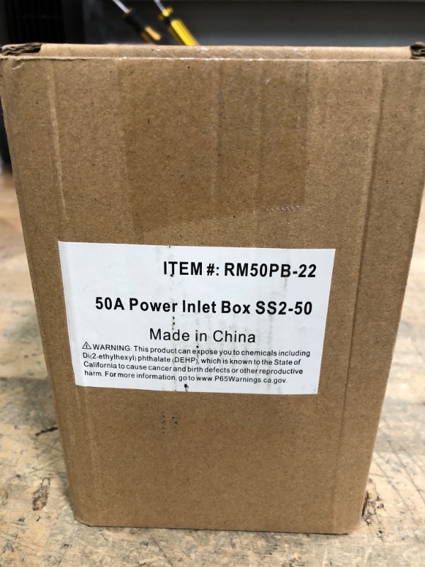 Photo 1 of ***(NO RETURNS OR REFUNDS/ FOR PARTS ONLY/ NON FUNCTIONAL)***
Rundik Pre-Drilling 50 Amp Generator Inlet Box, NEMA 3R Generator Transfer Switch, NEMA SS2-50P PB50 Weatherproof Power Inlet Box, 125/250 Volt, 12500 Watts Generator Accessories, ETL Listed