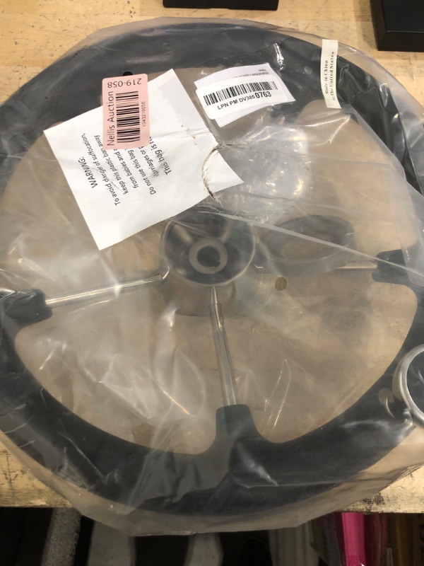 Photo 1 of Amarine Made 5 Spoke Boat Marine Destroyer Steering Wheel 13-1/2 Inch with Black Foam Grip and Knob