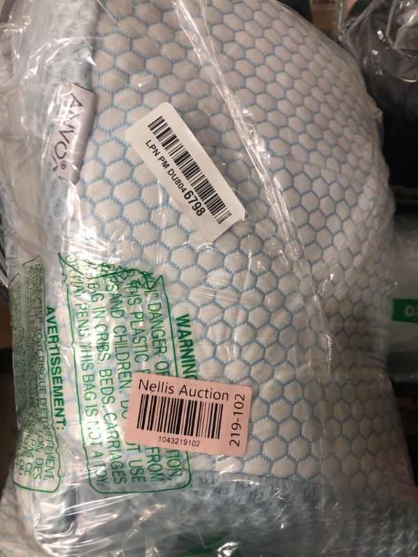 Photo 1 of Anvo Cervical Pillow for Neck Pain Relief, Memory Foam Pillows for Neck and Shoulder Pain, Orthopedic Ergonomic Design for Sleeping