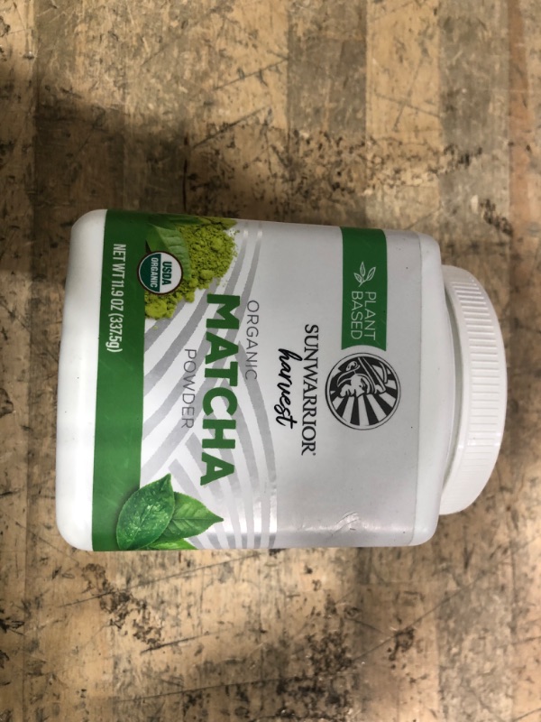 Photo 1 of  exp- dec 2025
Matcha Green Tea Powder | Keto Gluten Free Matcha Powder Organic Tea Culinary Grade for Smoothies Baking Teas Lattes Vegan Sugar Free Dairy Free | Harvest Organic Matcha 337g 225 Servings | Sunwarrior