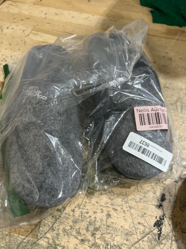 Photo 1 of ERGOfoot House Slippers With Arch Support, Orthopedic Slippers for Plantar Fasciitis Pain Relief, Comfy Wool Felt Clog Slippers, Non-Slip Indoor Outdoor House Slipper for Women and Men