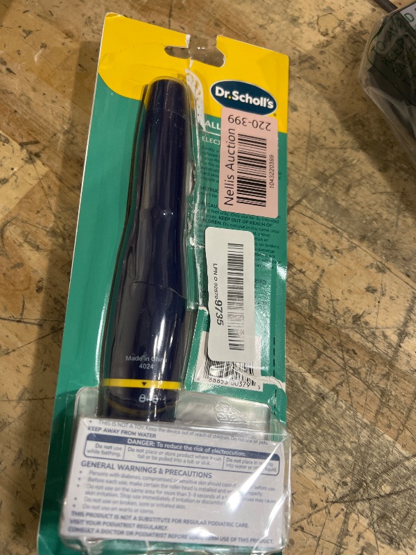 Photo 1 of Dr. Scholl's Callus Remover Electronic Foot File, Electric Hard Skin Removal for Feet, Effortless Soft Smooth Skin in Minutes, Perfect for Travel, for Women & Men, AAA Batteries Included