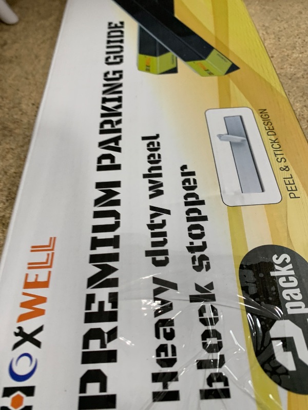 Photo 1 of 2 Pcs 18'' Heavy Duty Parking Aid for Garage, Parking Gadgets Protects Car and Garage Walls, Parking Stopper Easy to Install 2 Packs