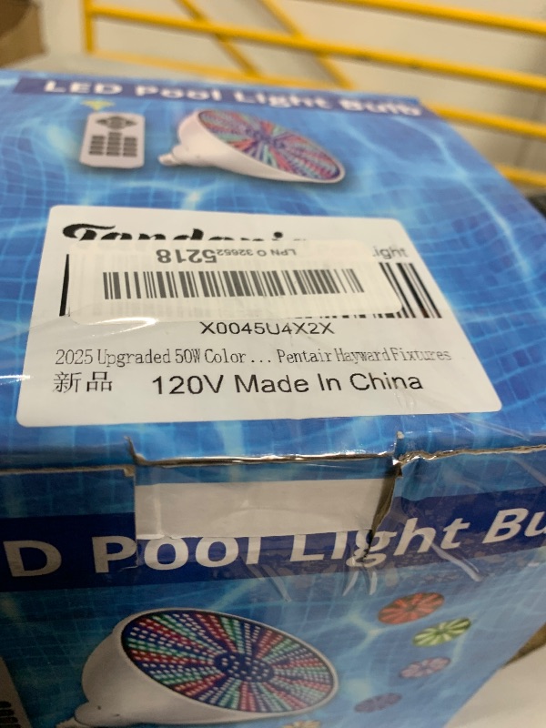 Photo 1 of 2025 Upgraded 50W Color LED Pool Light Bulb, 120V RGB Color Changing Pool Lights for Inground Swimming Pool, Replacement Bulb for Pentair Hayward Fixtures