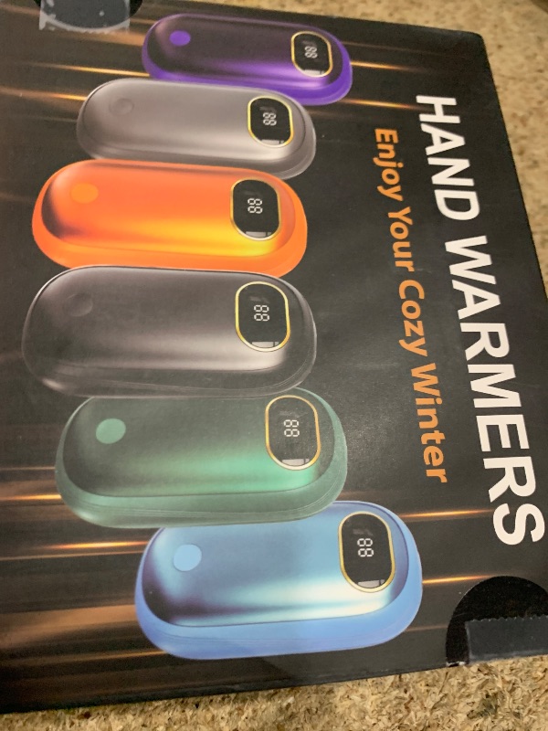 Photo 1 of Hand Warmers Rechargeable, 14000mAh Electric Hand Warmer 2 Pack Dual-Sided Heating 17Hrs Warmth Max 131? USB-C Portable Pocket Heater for Raynauds, Hunting, Golf, Camping