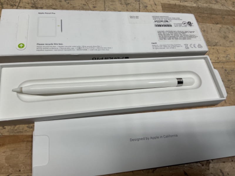 Photo 1 of Apple Pencil Pro: Latest Model - Device Compatibility Check Required - Pixel-Perfect Precision, Tilt and Pressure Sensitivity, Perfect for Note-Taking, Drawing, and Art. Charges and Pairs Magnetically