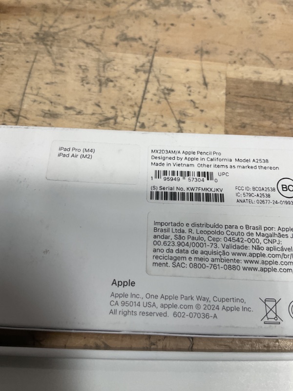Photo 1 of Apple Pencil Pro: Latest Model - Device Compatibility Check Required - Pixel-Perfect Precision, Tilt and Pressure Sensitivity, Perfect for Note-Taking, Drawing, and Art. Charges and Pairs Magnetically
