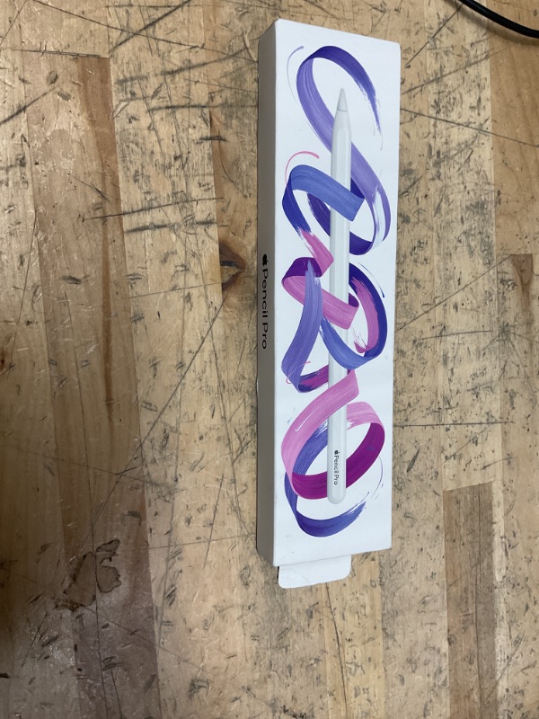 Photo 1 of Apple Pencil Pro: Latest Model - Device Compatibility Check Required - Pixel-Perfect Precision, Tilt and Pressure Sensitivity, Perfect for Note-Taking, Drawing, and Art. Charges and Pairs Magnetically