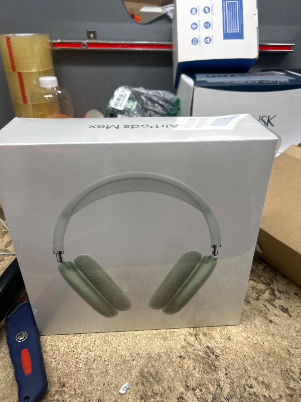 Photo 1 of *** FACTORY SEALED ***Apple AirPods Max Wireless Over-Ear Headphones, Active Noise Cancelling, Transparency Mode, Personalized Spatial Audio, Dolby Atmos, Bluetooth Headphones for iPhone – Green