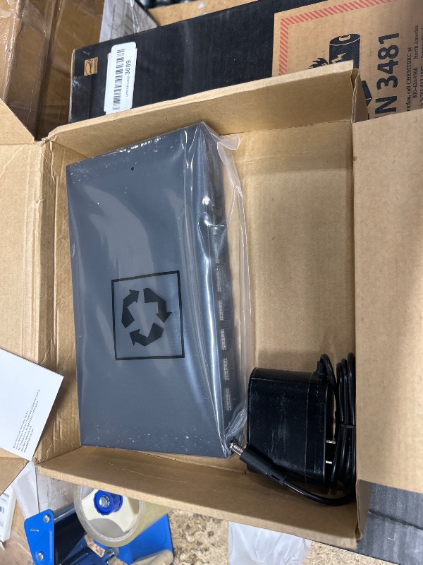 Photo 1 of MokerLink 8 Port 10Gbps SFP+ Switch, Support 1G/2.5G/10G SFP Module, 160Gbps Bandwidth, Fanless Unmanaged Plug and Play Ethernet Switch