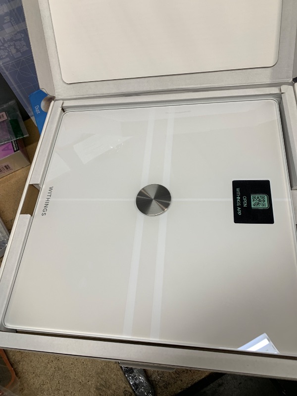 Photo 1 of WITHINGS Body Comp - Scale for Body Weight and Complete Body Analysis, Wi-Fi & Bluetooth, Baby Weight Scale, Digital Scale, Accurate Visceral Fat, Heart Health, Scales Compatible with Apple, FSA/HSA