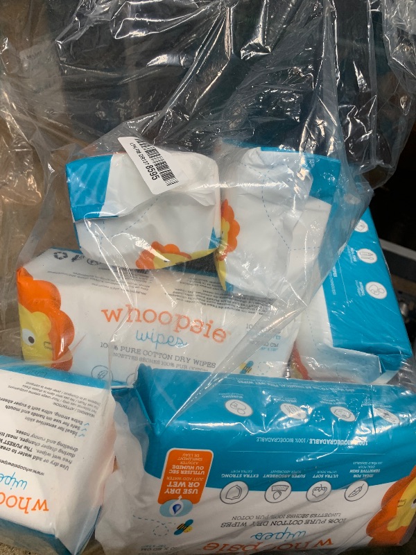 Photo 1 of 100% Pure Cotton Dry Wipes | 600 Count | Use Wet or Dry | Soft & Sensitive | Hypoallergenic | Extra Strong & Absorbent | Perfect for Diaper Changes, Runny Noses, Drool, Meal Time & Nursing
