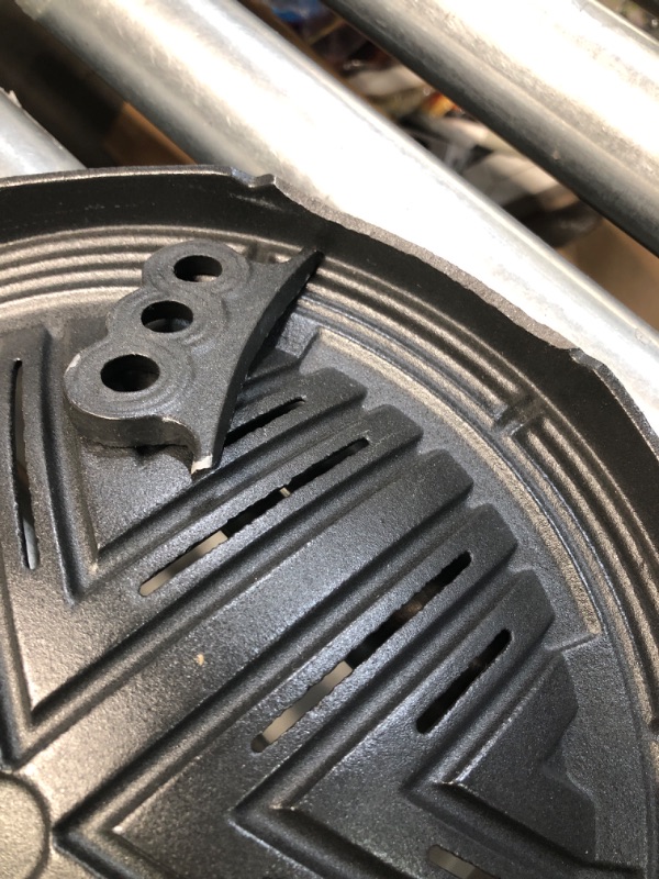 Photo 1 of (see images for damage) JapanBargain 1797, Ikenaga Korean BBQ Plate Genghis Khan Barbecue Grill Plate Mongolian Heavy Duty Cast Iron Stovetop BBQ Grill Pan Griddle, 11.4 inches