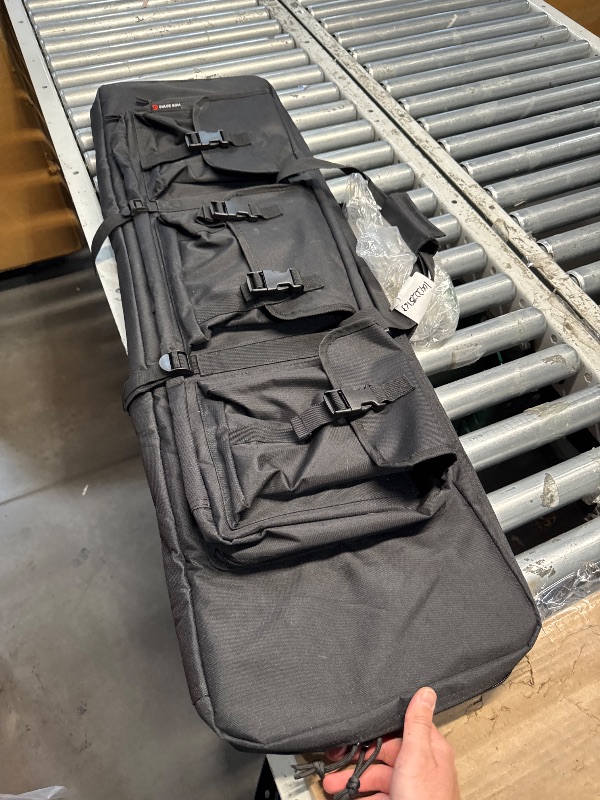 Photo 1 of (FAIR) DULCE DOM 42 inch Double Rifle Case Soft Bag Gun Case, Perfect for Rifle Pistol Firearm Storage and Transportation, All Around Shooting Range Tactical Rifle Backpack, Indoor Outdoor