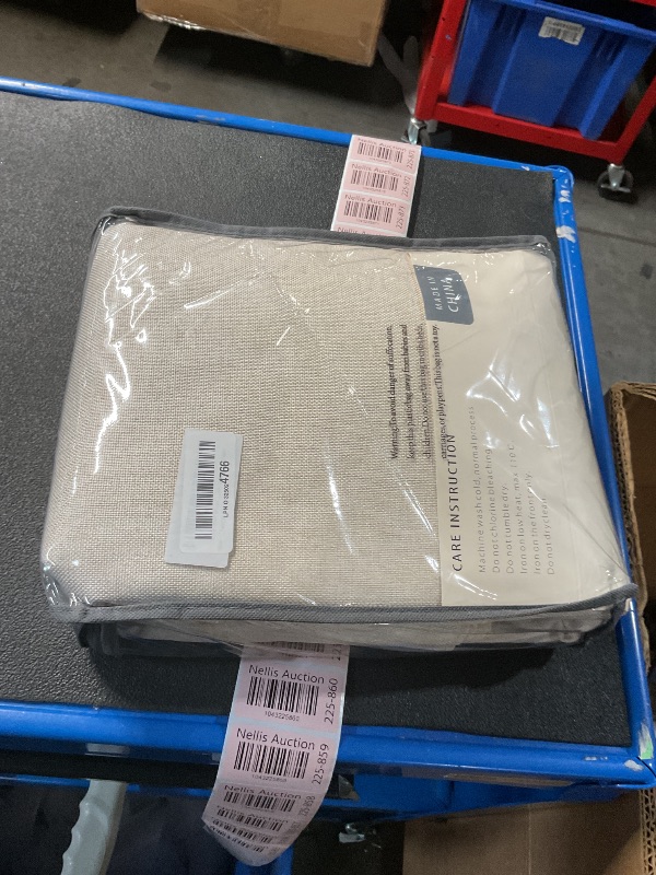 Photo 1 of (FAIR) 100% Blackout Shield Linen Blackout Curtains for Bedroom 96 Inches Long, Back Tab/Rod Pocket Living Room Drapes, Thermal Insulated Blackout Curtains 2 Panels Set, 50" W x 96" L,Cream
