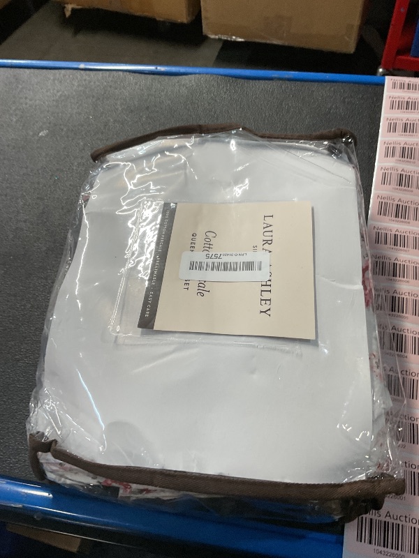 Photo 1 of ***(MISSING FITTED SHEET)***
Laura Ashley - Queen Sheets, Cotton Percale Bedding Set, Lightweight & Breathable Home Decor (Ashfield Pink, Queen)