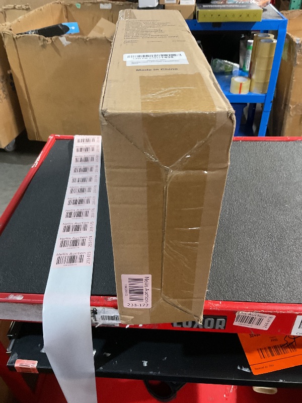 Photo 1 of ***(MISSING PARTS/ UNABLE TO TEST)***
White Floor Lamp, 15W/1800LM Bright LED Floor Lamp for Living Room, Adjustable Gooseneck Dimmable Standing Office Task Lamp for Reading, Study, Eye Caring Lash Light for Sewing Tatoo Facial Spa