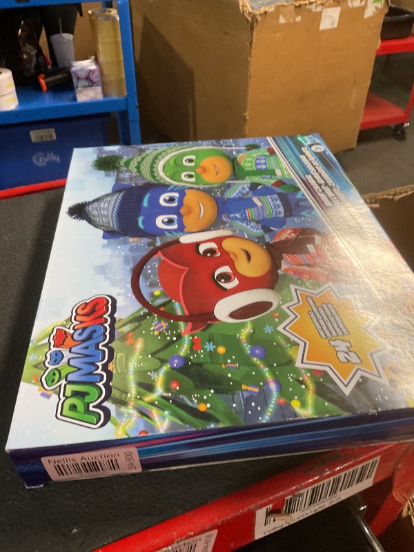 Photo 1 of ***(MINOR DAMAGE TO THE BOX)***
PJ Masks Kids Advent Calendar, 24 Daily Surprise Toys Including PJ Masks Action Figures, Accessories, and Stickers, Countdown Calendar, Ages 3 and Up