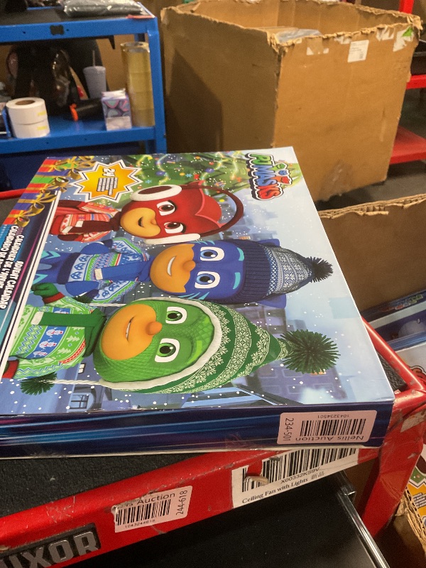Photo 1 of ***(MINOR DAMAGE TO THE BOX)***
PJ Masks Kids Advent Calendar, 24 Daily Surprise Toys Including PJ Masks Action Figures, Accessories, and Stickers, Countdown Calendar, Ages 3 and Up