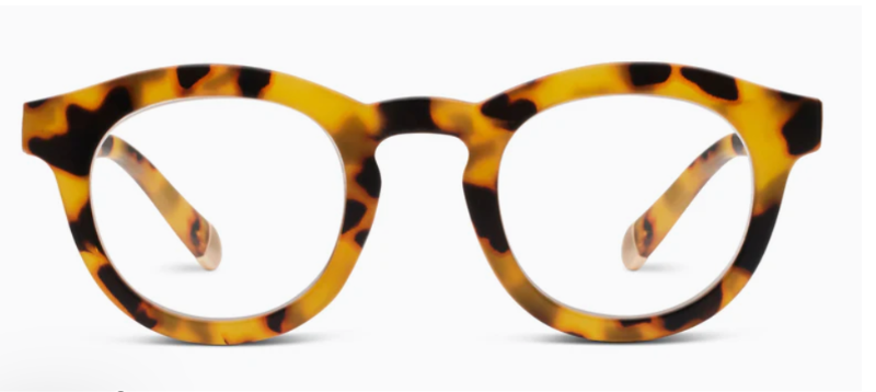 Photo 1 of ($25 VALUE) Peepers by PeeperSpecs Oprah's Favorite Women's Stardust Round Blue Light Blocking Reading Glasses - Tokyo Tortoise +1.5